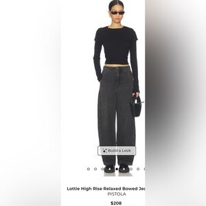 Pistola Lottie High-Rise Relaxed Jeans in Washed Black